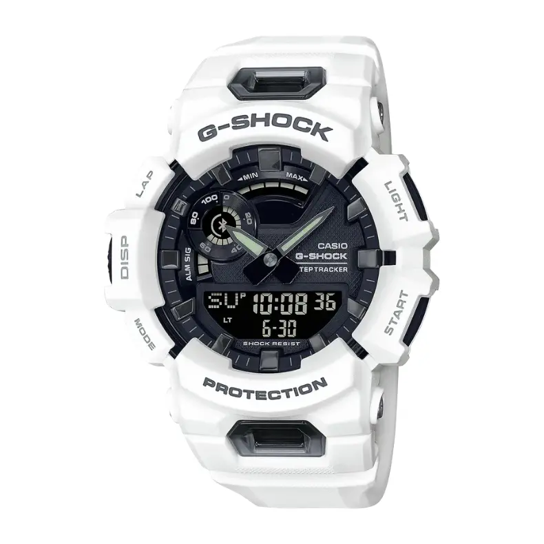 G-Shock Gba900-7A – White Analog-Digital Step Tracker For Men 1