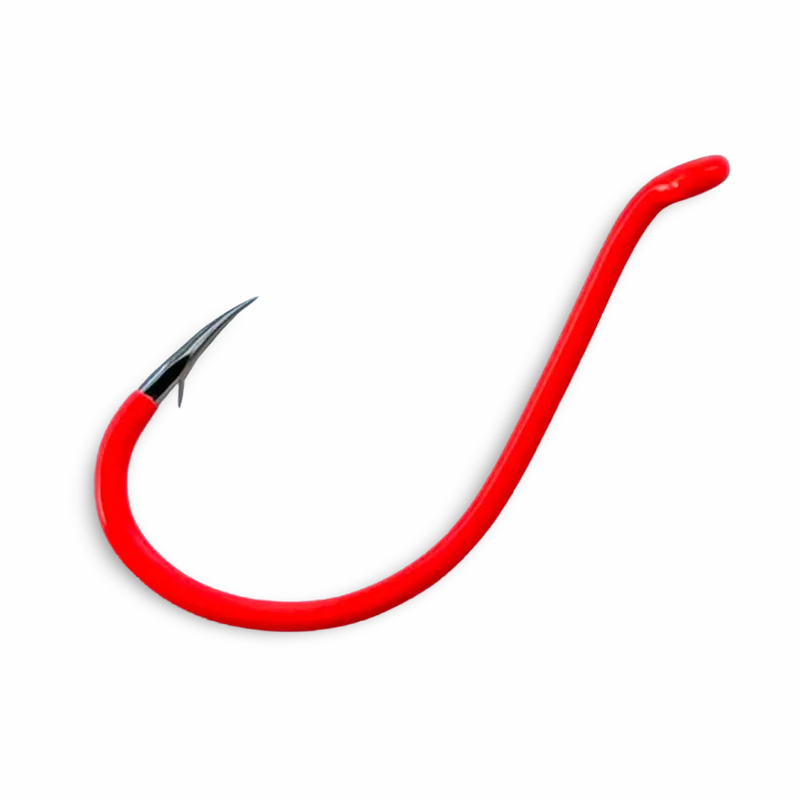 Gamakatsu Fluorescent Red Octopus Hook – Enhanced Visibility Underwater 1