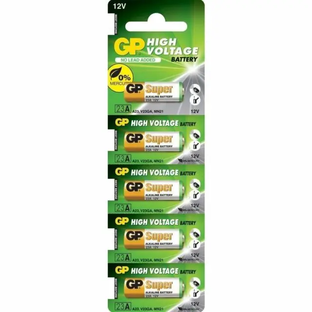 Gp 23A Alkaline Battery – 12V Miniature Power Source (5-Pack) 1