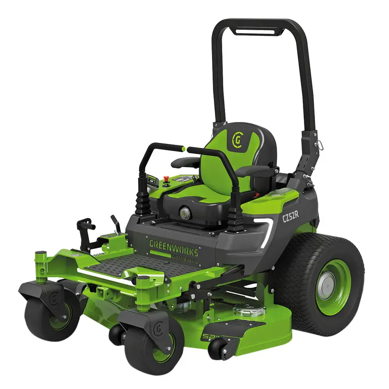 Greenworks 82V Optimusz 52" Ride-On Zero Turn – 24Kwh Battery-Powered Mower, 15° Incline Ready, High-Speed Cutting 1