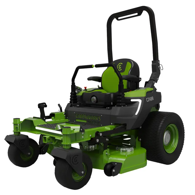 Greenworks Cz48R18X 82V Optimusz 48" Ride-On Zero Turn – 18Kwh All-Electric Platform, 15° Slope Capability, 26 Km/H Max Speed 1