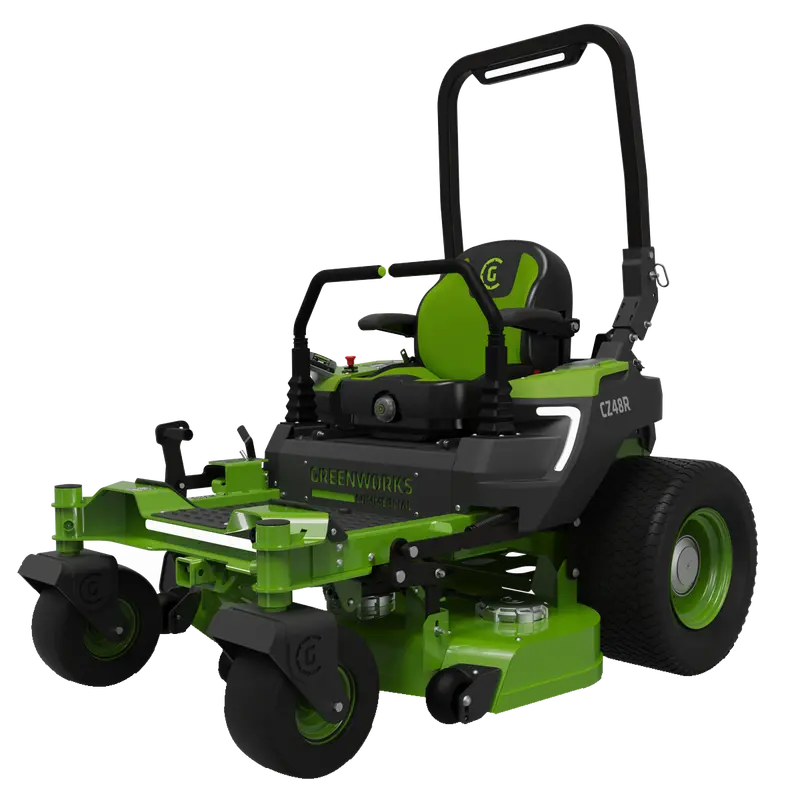 Greenworks Cz48R24X – 82V Optimusz 48-Inch Quiet, High-Efficiency Ride-On Zero-Turn Mower [7403107Au] 1