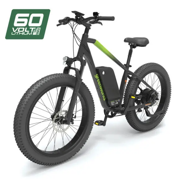 Greenworks Ovb916 60V Venture Series 26-Inch Fat-Tire Electric Mountain Bike 2