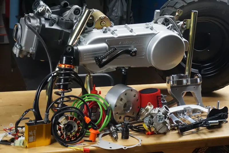 Gy6 Honda Ruckus Conversion Kit For Narrow Rear Wheel Fitment 1