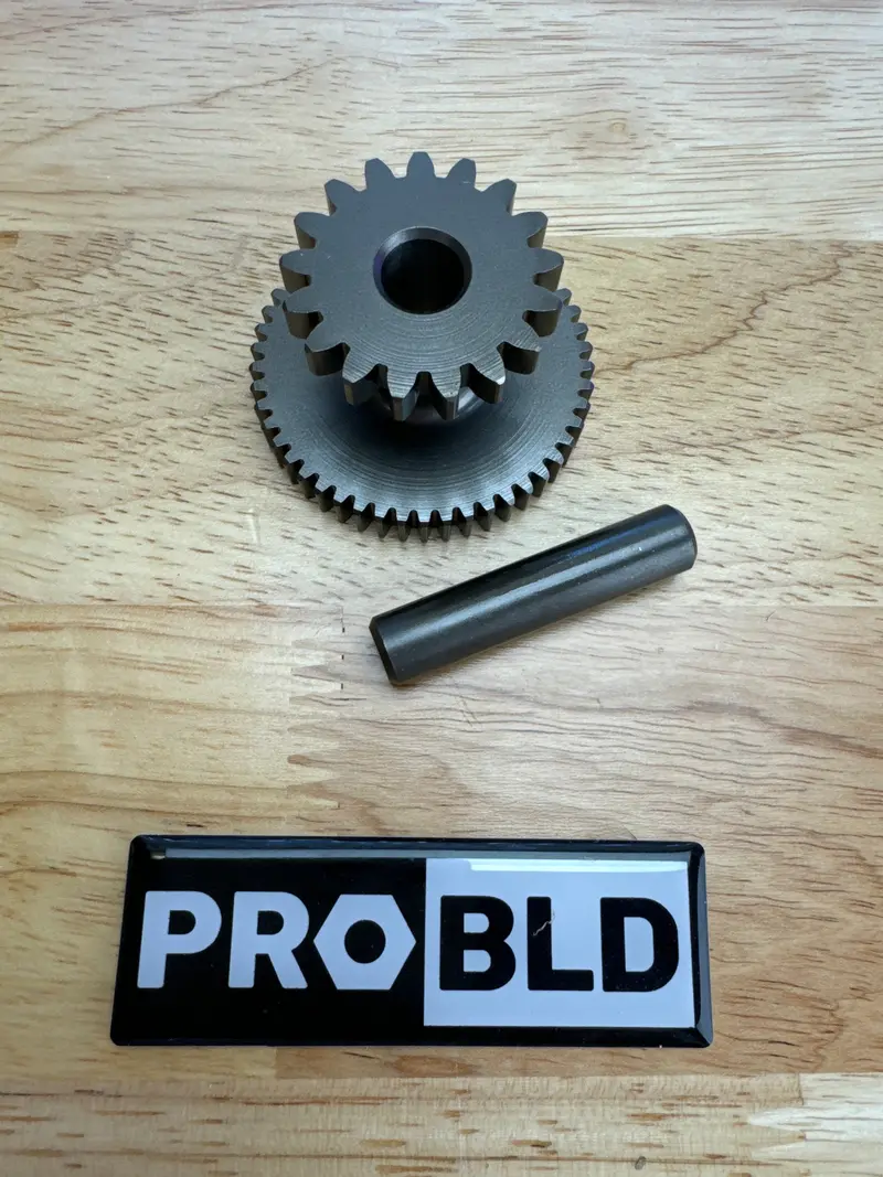 Gy6 Starter Idle Gear And Output Shaft Assembly 1