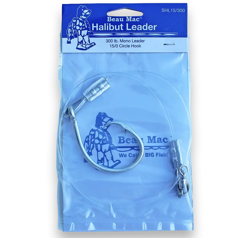 Heavy-Duty Halibut Leader – 300 Lb Test With Circle Hook 1