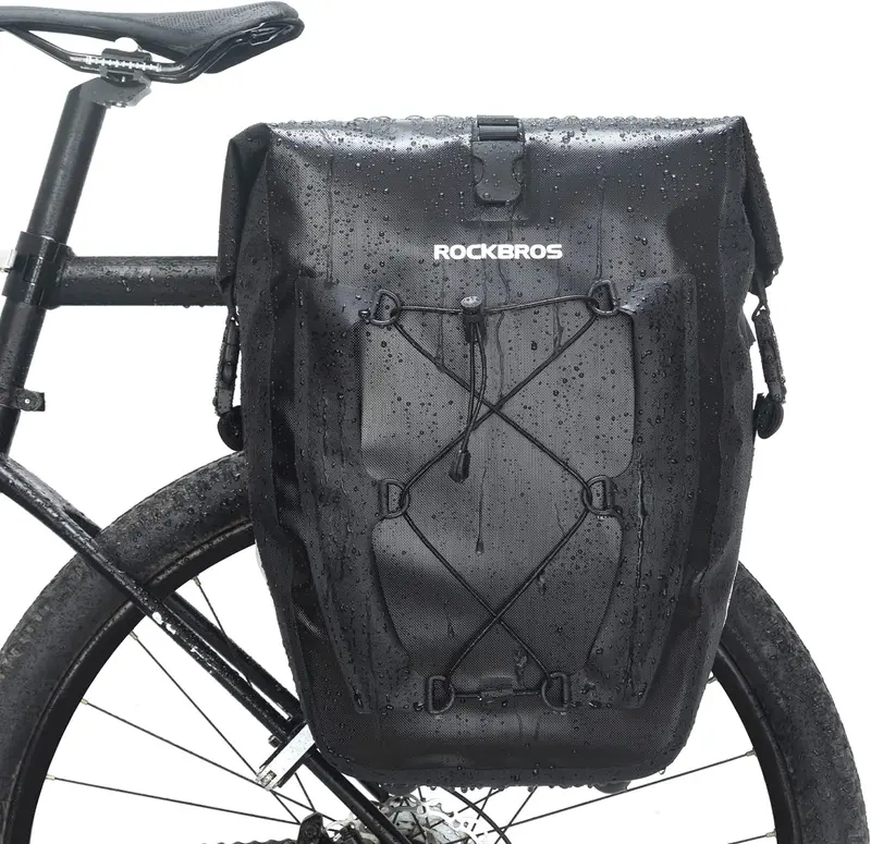 Heavy-Duty Waterproof Pannier Set For Rear Bicycle Racks 1