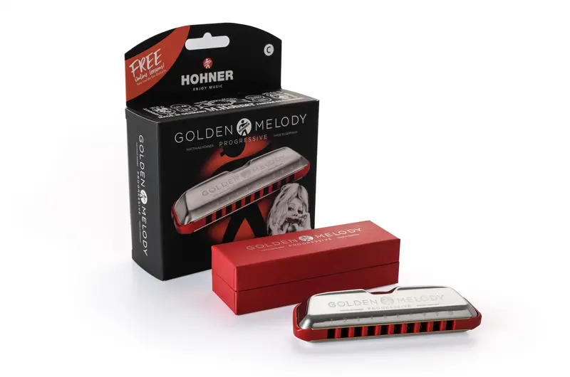 Hohner Golden Melody Harmonica – Classic 10-Hole Diatonic (Model #544) 1