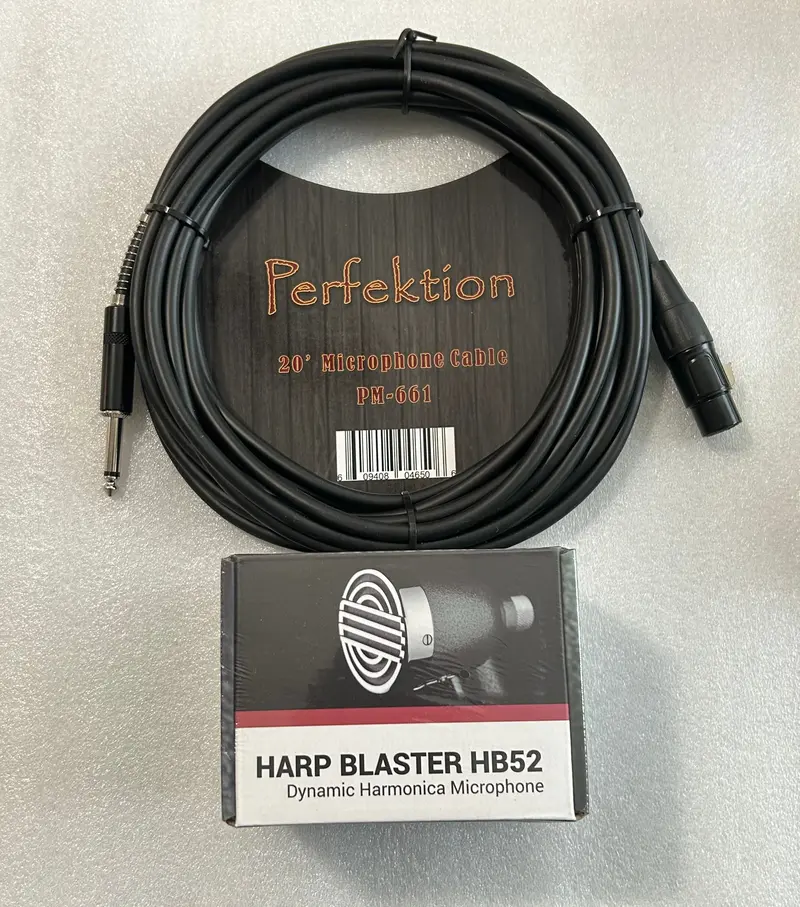 Hohner Harp Blaster Hb52 Microphone Bundle — Includes Se Electronics Mic + 20-Foot Perfektion Cable, Free Usa Delivery 1