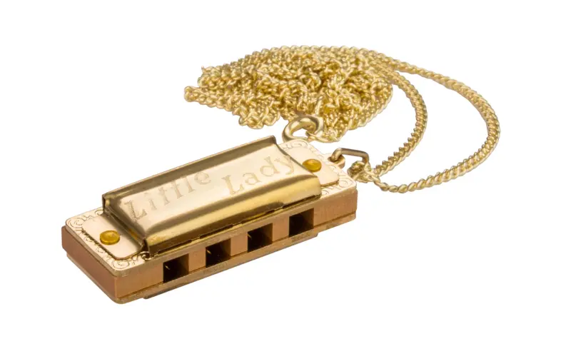 Hohner Little Lady Model 110 Mini Harmonica – Gold-Plated, Key Of C, Free Usa Shipping 1