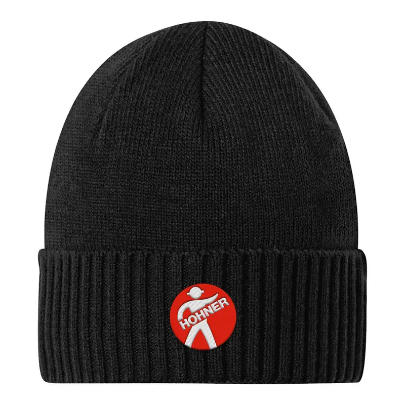 Hohner Logo Rib-Knit Beanie Hat – Hnh3 Style – Free Delivery In The Usa 1
