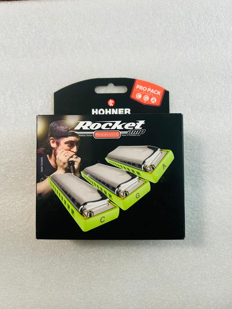 Hohner Rocket Amp Torx Pro Pack (C/G/A Keys) – 3-Piece Amplified Harmonica Set, Free Usa Shipping 1