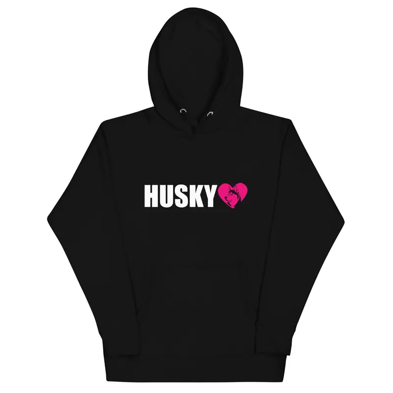 'Husky Love' Siberian Husky Pullover Hoodie 1