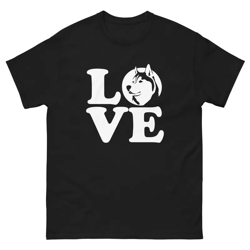 'Husky Love' Siberian Husky Themed T-Shirt 1