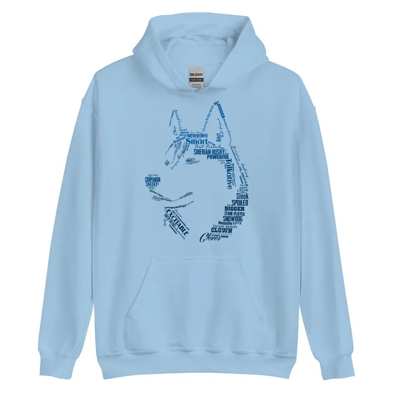 Husky Words Pullover Hoodie – Siberian Husky Inspired