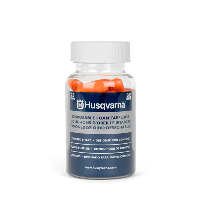 Husqvarna Disposable Foam Earplugs – Pack Of 25 Pairs For Single-Use Protection 1