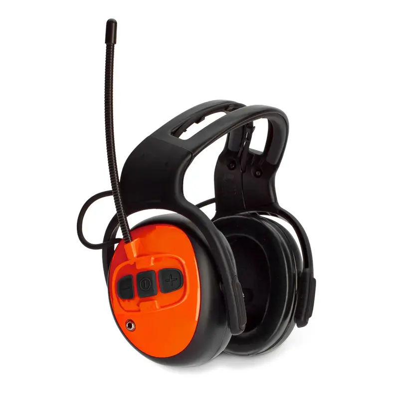 Husqvarna Fm Radio Earmuffs – Active Hearing Protection With Integrated Fm Radio And Aux Audio Input 1