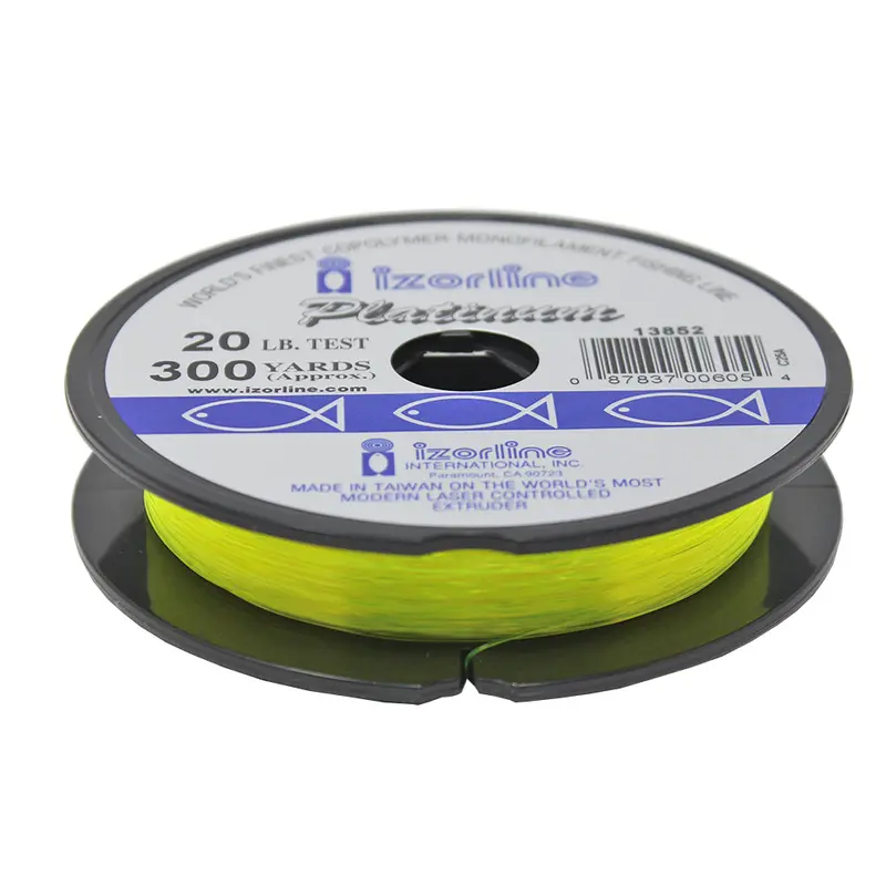 Izorline Platinum Hi-Viz Yellow Fishing Line – 300-Yard Spool 1