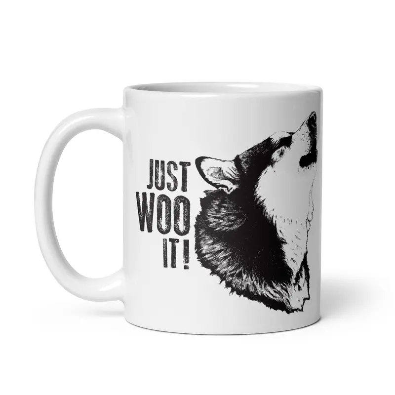 'Just Woo It!' Alaskan Malamute Coffee Mug – Bold Breed-Themed Ceramic 1