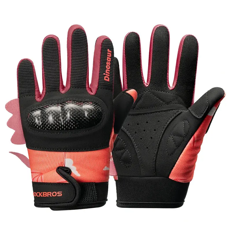 Kids’ Full-Finger Cycling Gloves With Reinforced Knuckle Armor 1