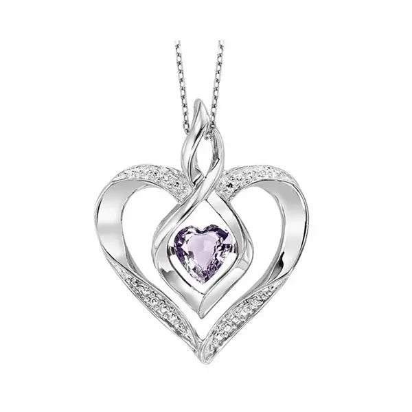 Lab-Created Heart-Shaped Alexandrite Pendant In Sterling Silver – Rhythm Of Love Collection 1