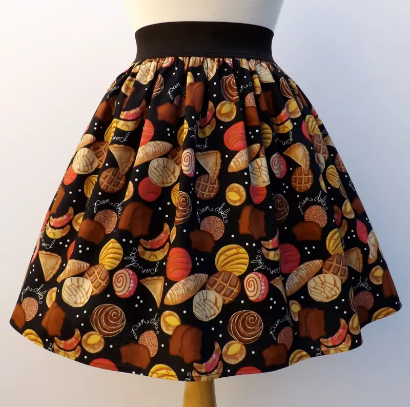 Lindy Skirt Featuring Colorful Pan Dulce Print 1