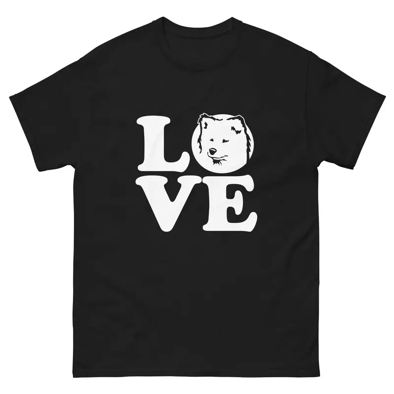 'Love' Samoyed Word Art T-Shirt 1