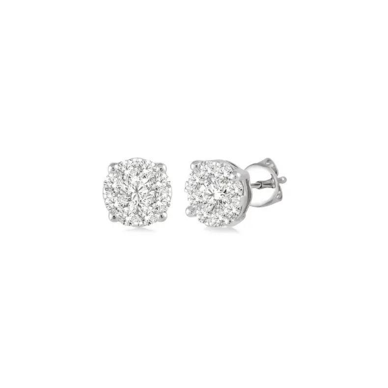 Lovebright 14K White Gold Diamond Earrings – 0.25 Ct Tw 1