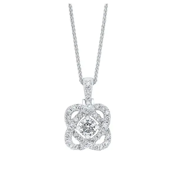 Loves Crossing Diamond Pendant – 0.25 Ct Tw, Sterling Silver 1