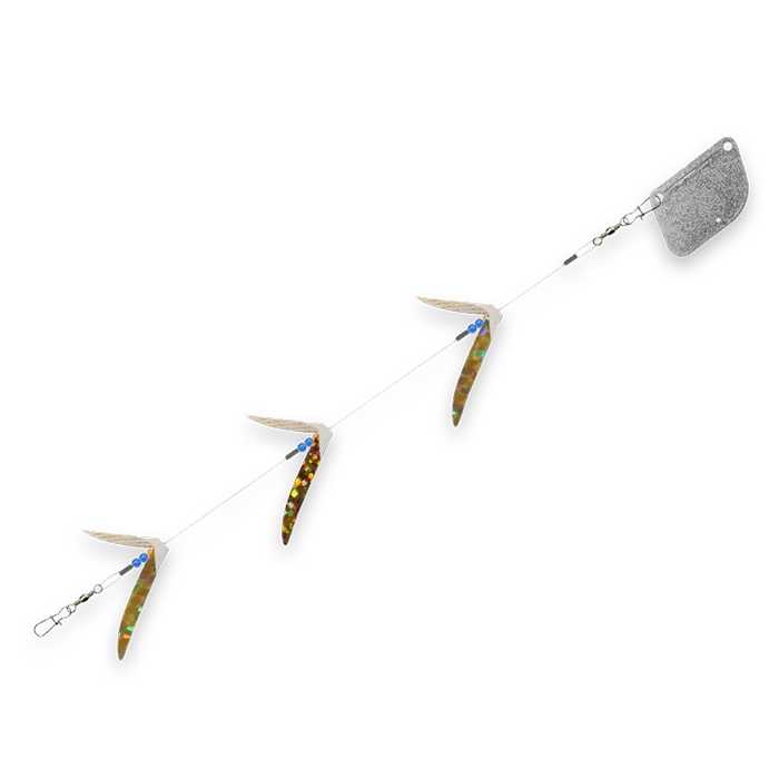 Mack'S Flash Lite 3-Blade Troll Flasher For Salmon Fishing 1