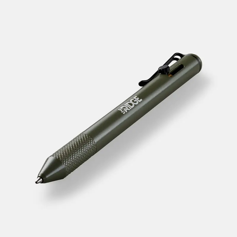 Matte Olive Bolt Action Pen – Earthy Tone Precision-Machined Pen 1
