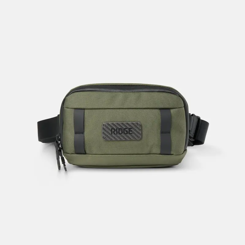 Matte Olive Commuter Sling Bag – Functional Minimalism 1