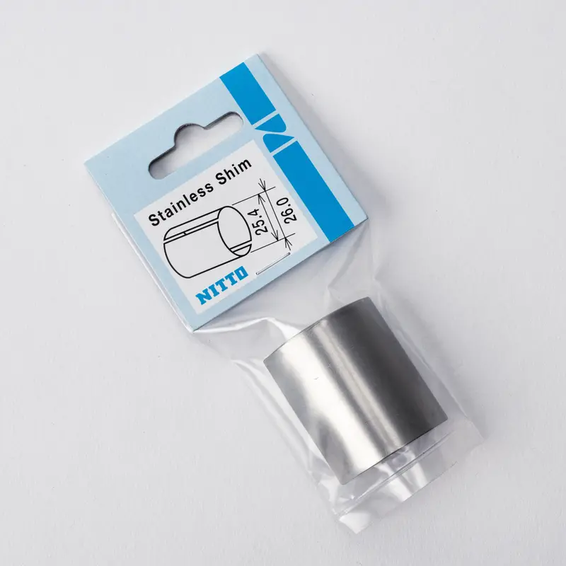 Nitto Stainless Steel Handlebar Shim – 25.4Mm To 26.0Mm Diameter Adapter 1