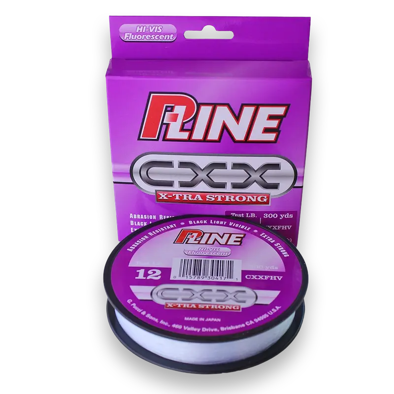 P-Line Cxx X-Tra Strong Monofilament – 300-Yard Spool, High-Vis Fluorescent, 10–30 Lb Test 1