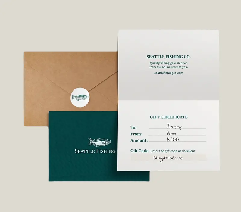 Physical Fishing Gift Certificate 1