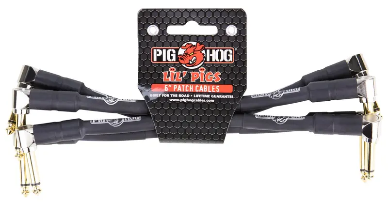 Pig Hog Lil Pigs – 4-Pack Of 6-Inch Patch Cables 1