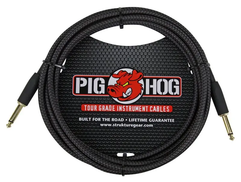 Pig Hog Pch10Bk – 10Ft Black Woven Instrument Cable – Free Us Delivery 1