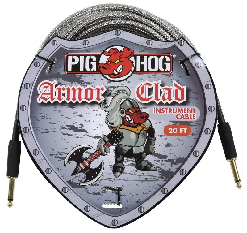Pig Hog Phac-20 – 20Ft Armor-Clad Professional Instrument Cable 1
