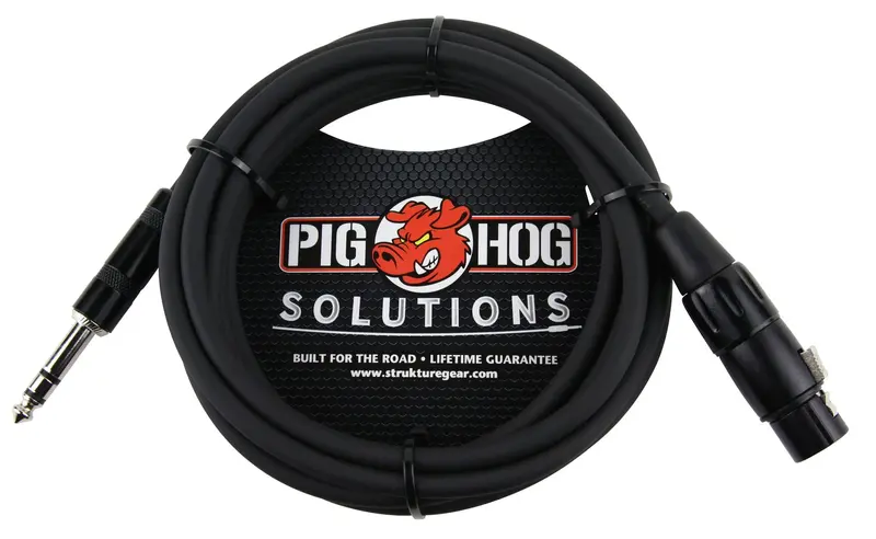 Pig Hog Px-Tmxf1 Balanced 10-Foot Trs-To-Xlr Cable 1