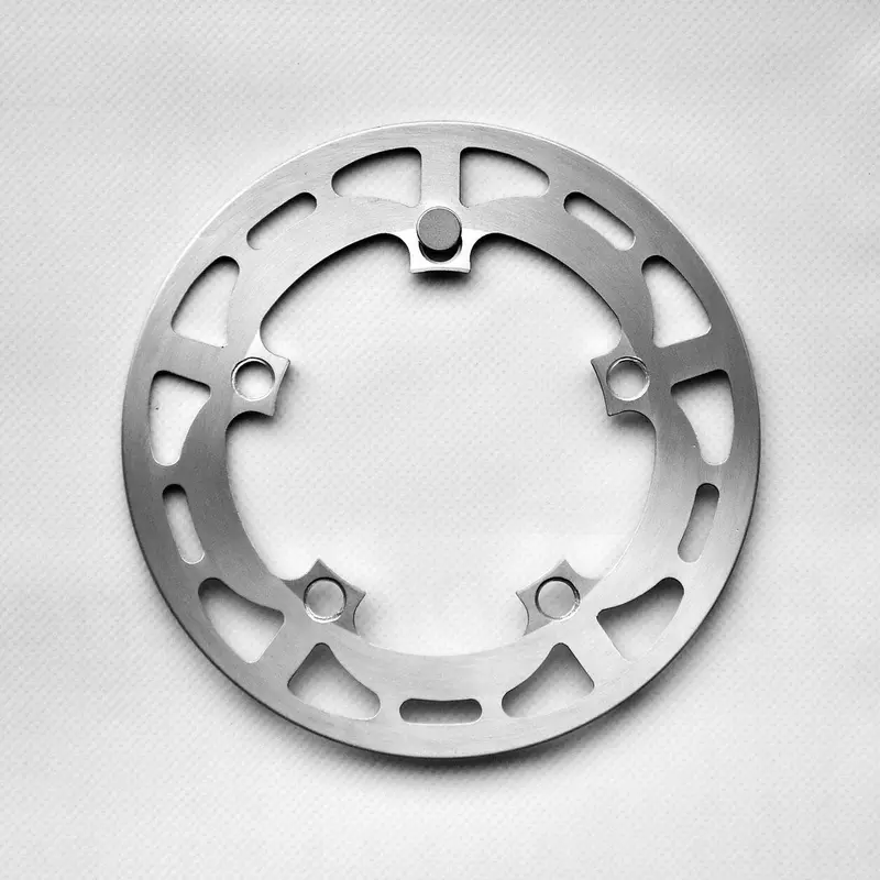 Polished Silver Chainring Guard – Universal Fit For Single-Speed Or Track Use 2