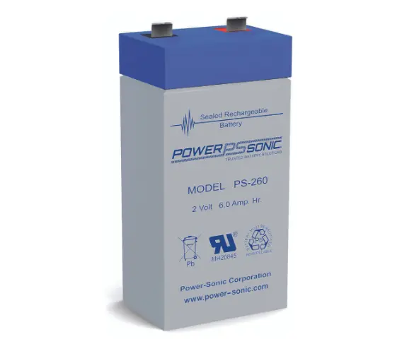 Power Sonic Ps-260 2V 6Ah Deep-Cycle Lead-Acid Battery 1