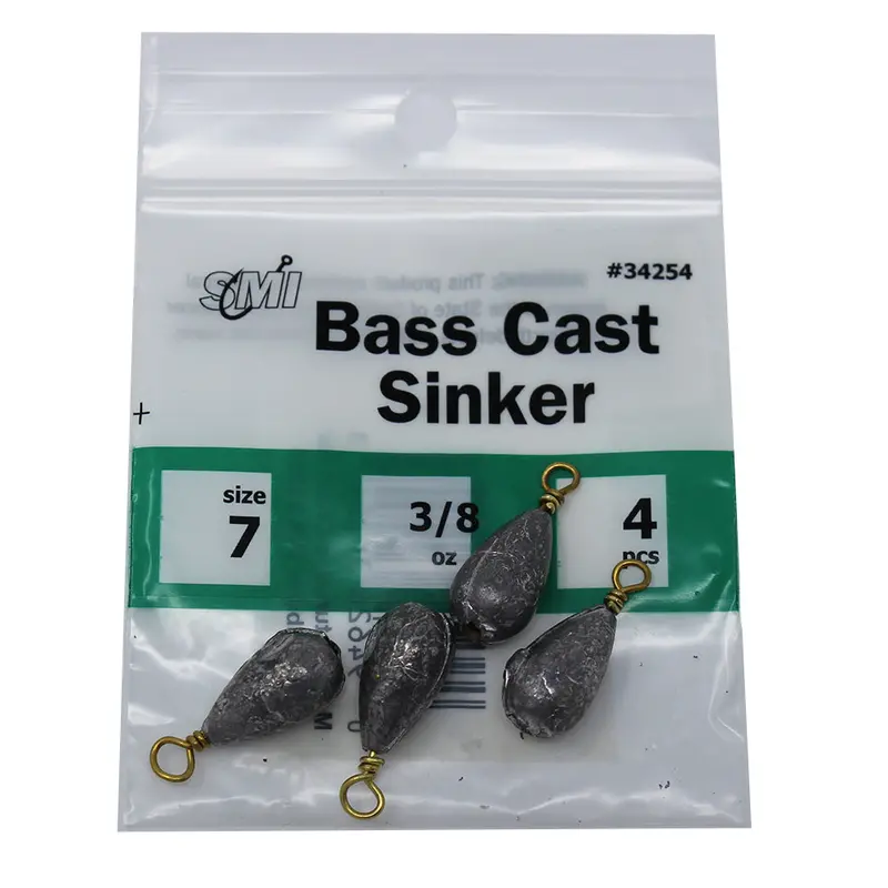 Premium Bass Casting Sinkers – Streamlined Tungsten-Alloy 1