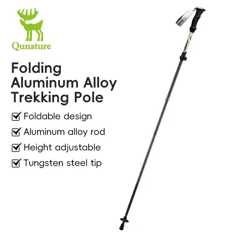 Qunature Adjustable Trekking Poles – Lightweight Aluminum, Ergonomic Grip 1