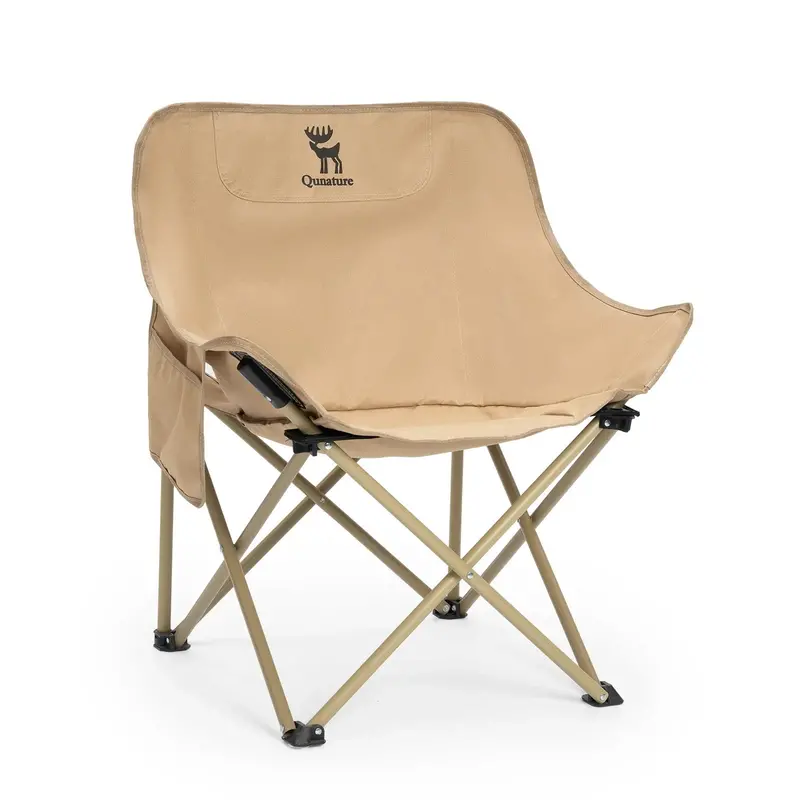 Qunature Foldable Carbon-Steel Camping Chair – Dual-Size (Adult/Kids), Lightweight & Stable 1