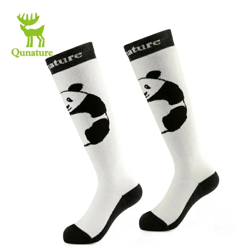 Qunature Kids’ Panda Ski Socks – Thermal, Moisture-Wicking Winter Footwear 4