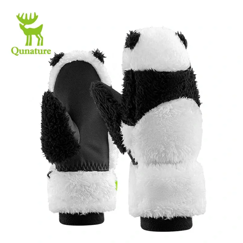 Qunature Panda-Themed Ski Gloves – Family-Friendly Warmth And Enhanced Grip 1