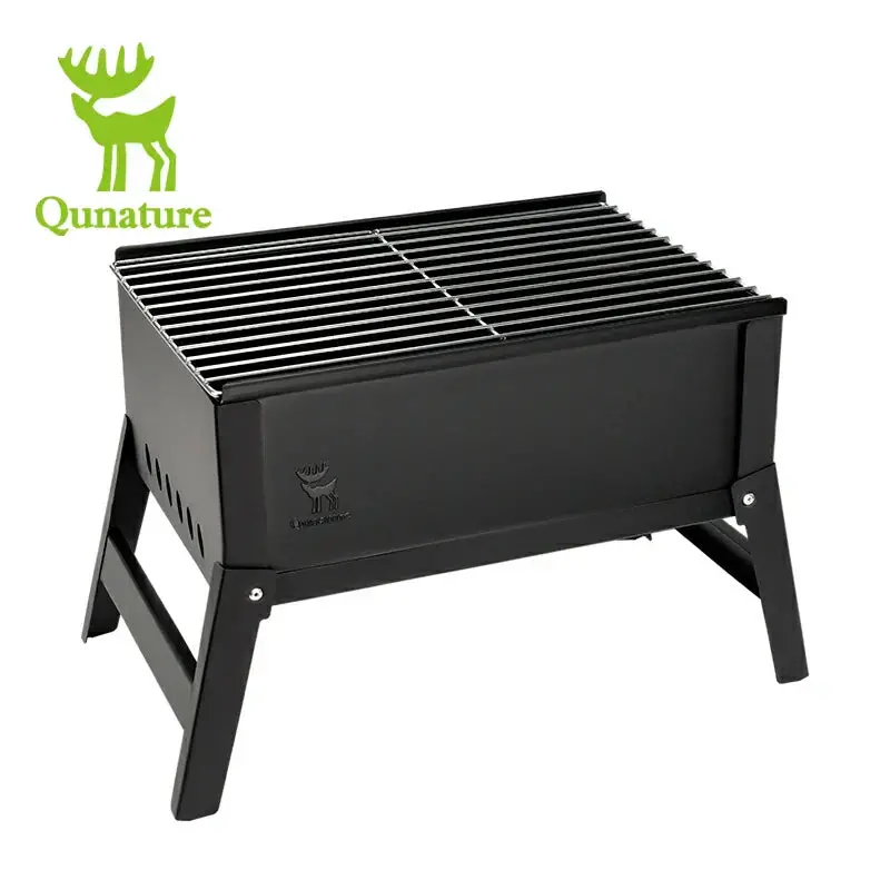 Qunature Portable Foldable Bbq Grill – Chrome-Plated Net With Optimized Ventilation 1