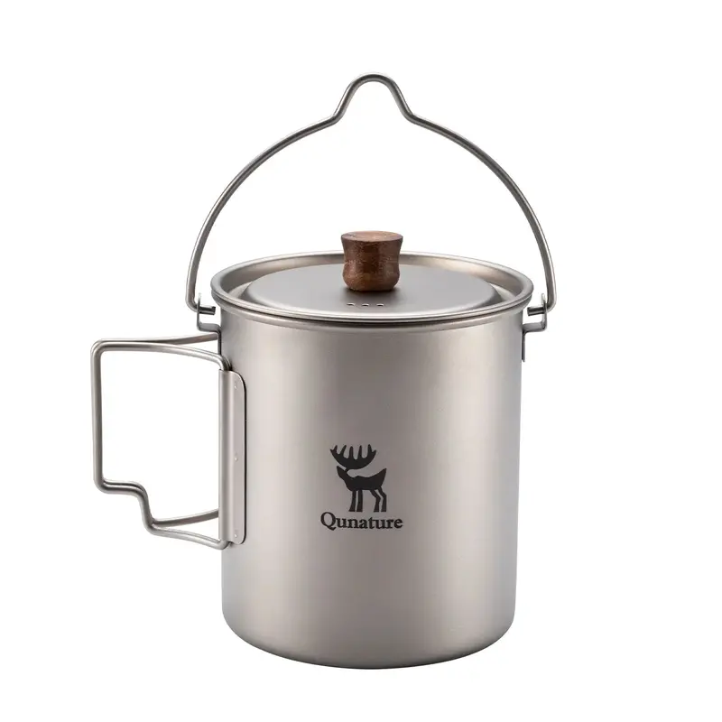 Qunature Ultralight Titanium Camping Mug – 750Ml, Double-Walled & Dishwasher-Safe 1