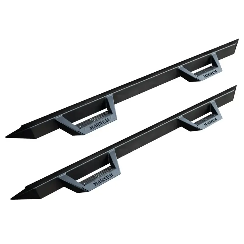 Raptor Series Rts10Fd Magnum Drop Steps – Textured Black Alloy Steel For 2019–2024 Ford Ranger Crew Cab 1
