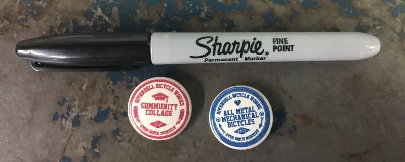 Rbw All-Mechanical Bicycles Enamel Button 1